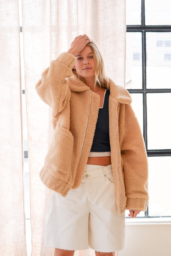 teddy sherpa jacket
