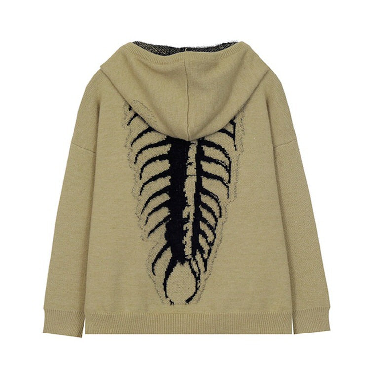 centipede knit hoodie