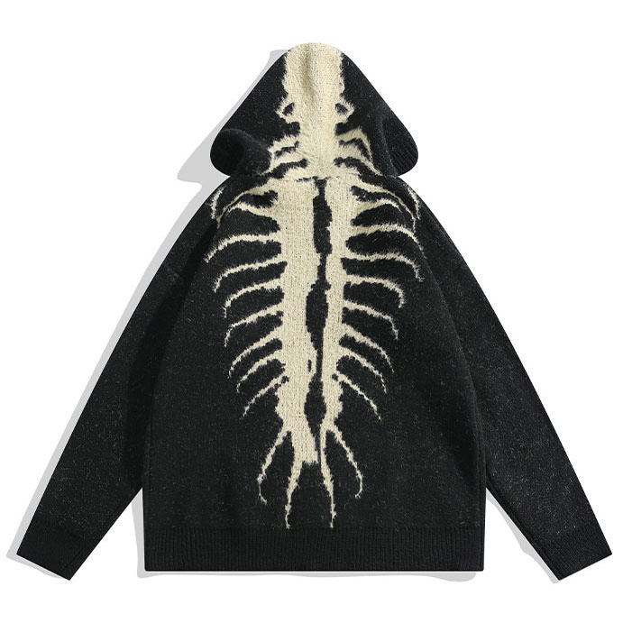 centipede knit hoodie