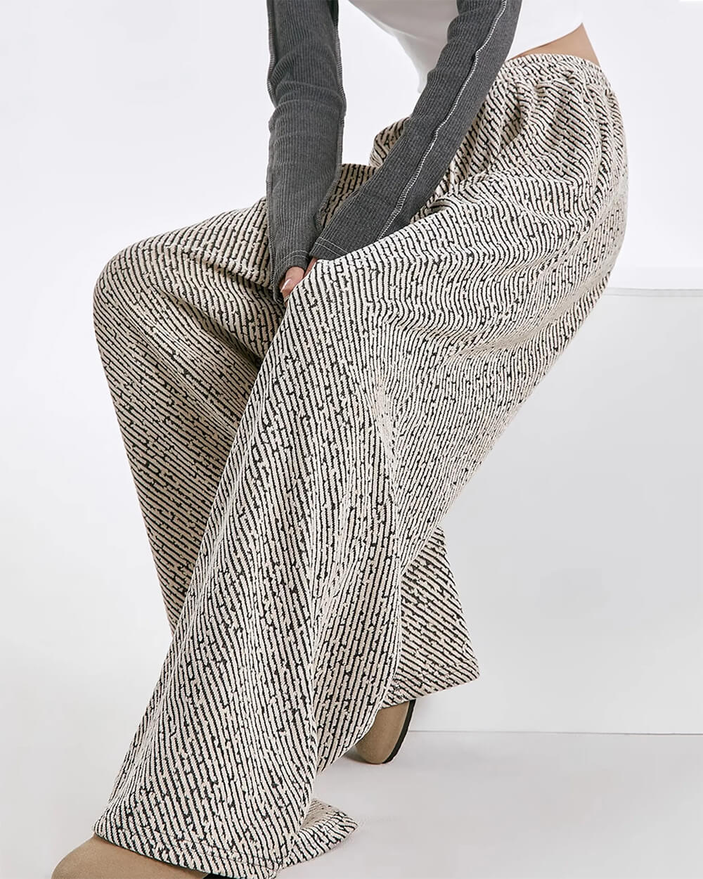 less conversation wide leg pants