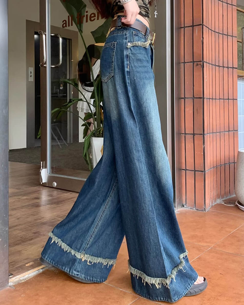teenage drama wide leg jeans