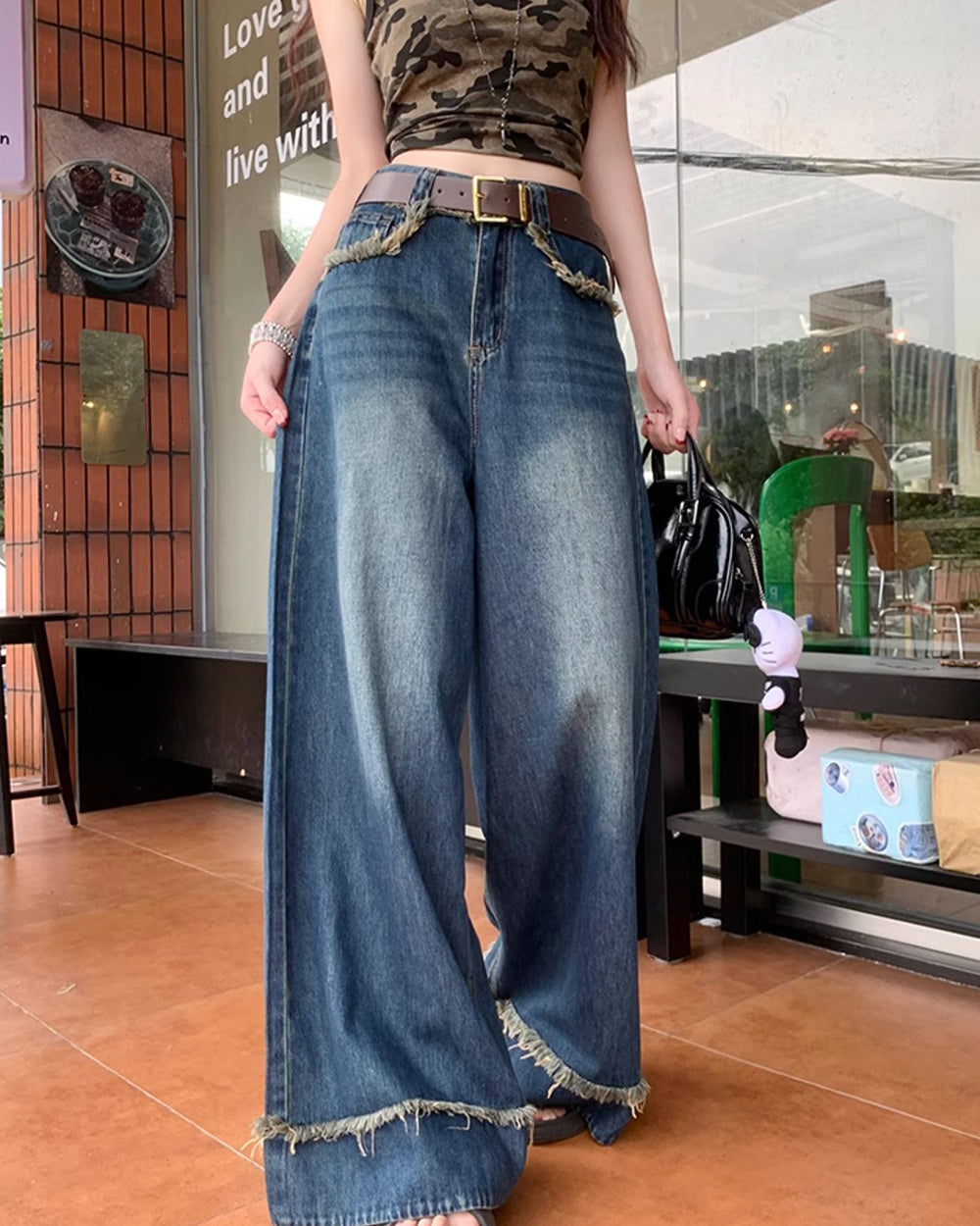 teenage drama wide leg jeans