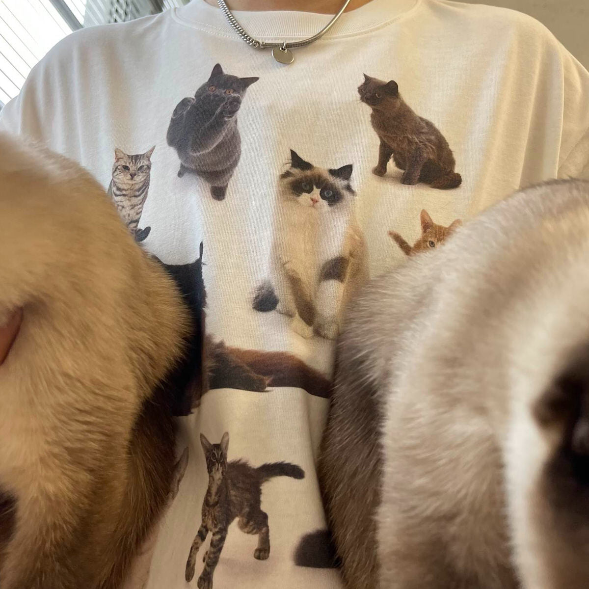 cat print aesthetic t shirt