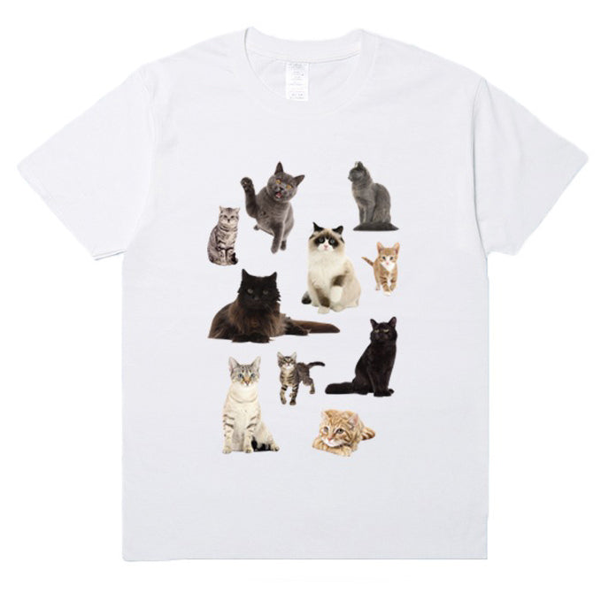 cat print aesthetic t shirt