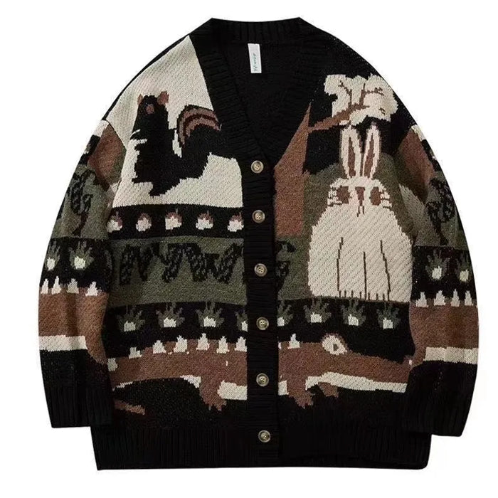 cozy grandma knit cardigan