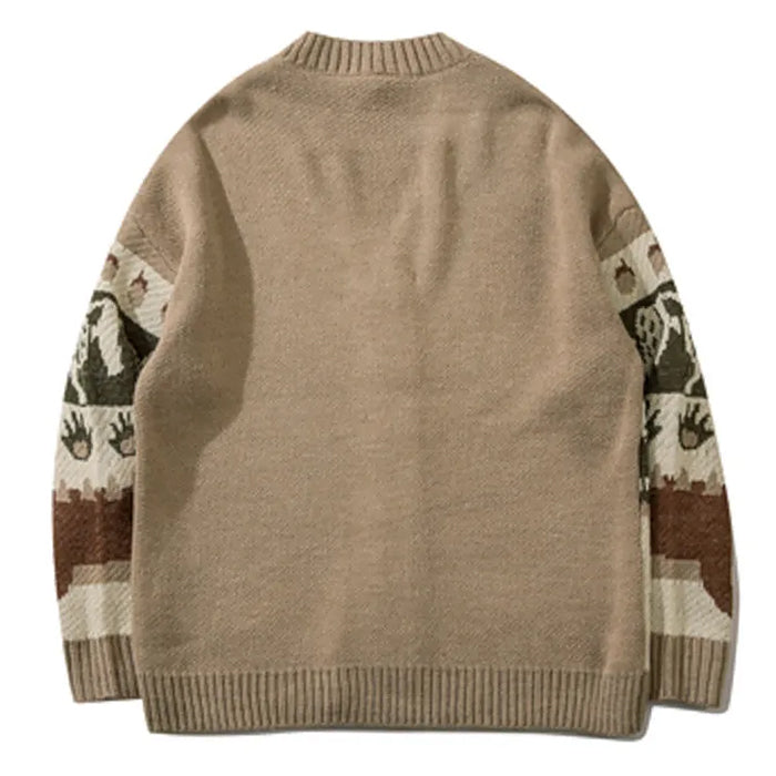 cozy grandma knit cardigan