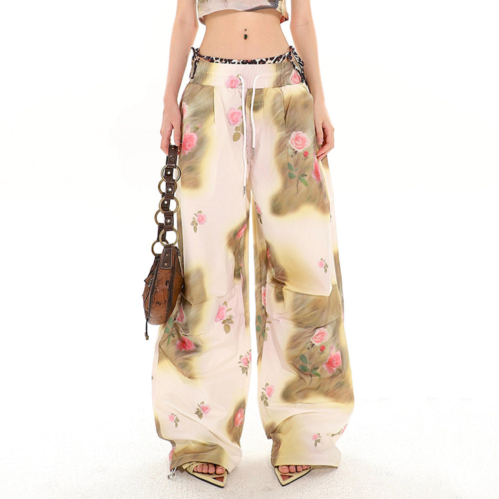 gossip team floral cargo pants