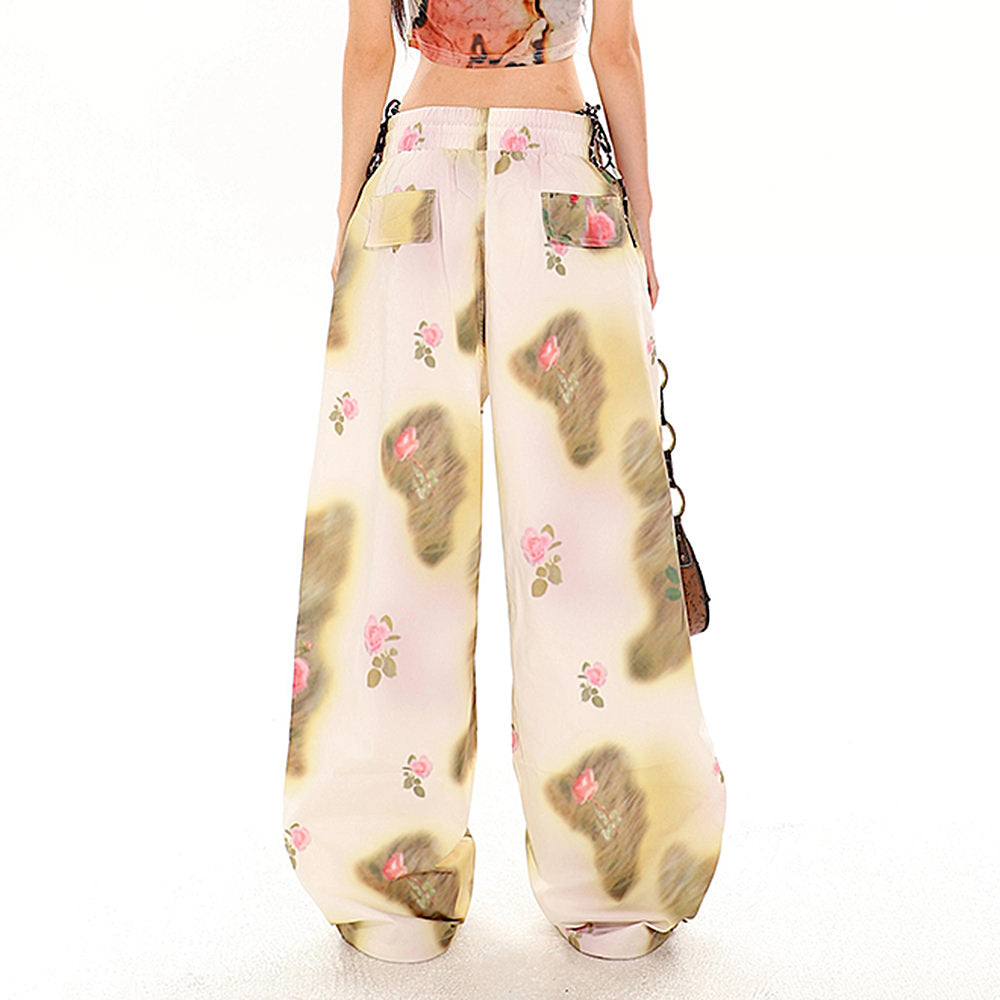 gossip team floral cargo pants