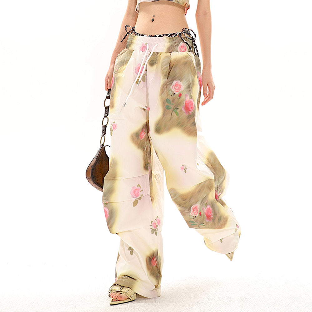 gossip team floral cargo pants