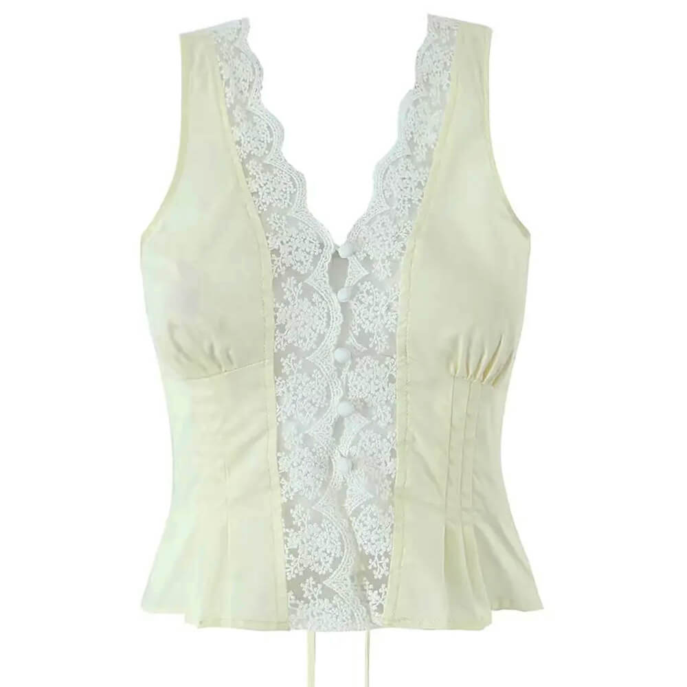 french summer lace top & mini skirt co ord