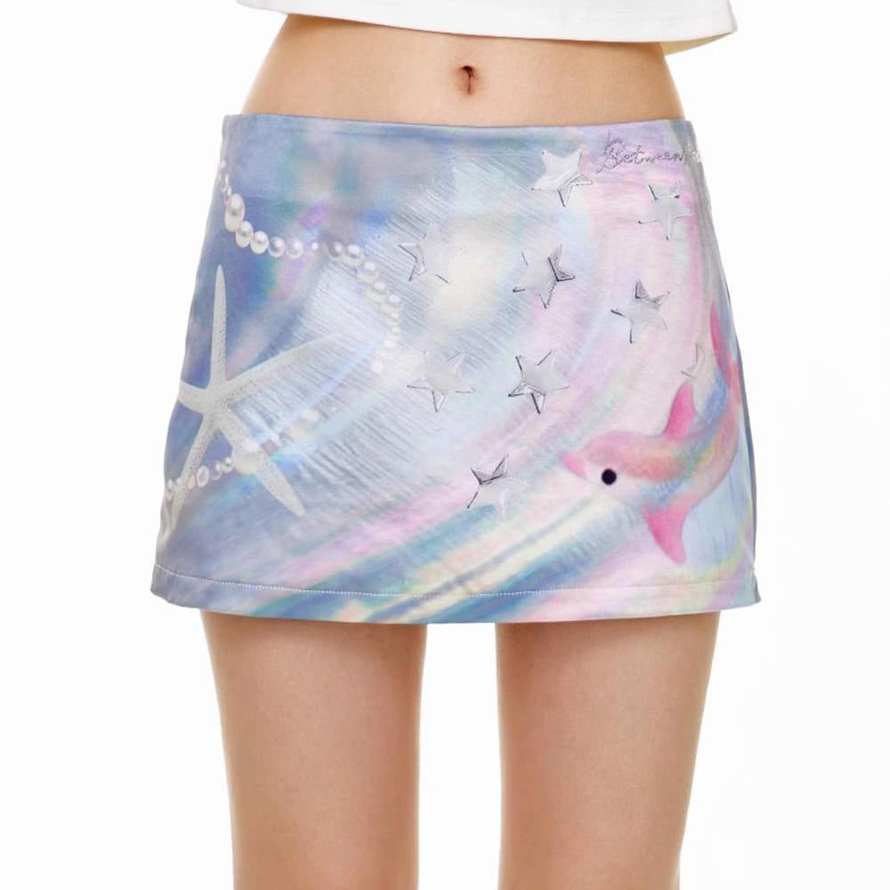 mermaidcore mini skirt