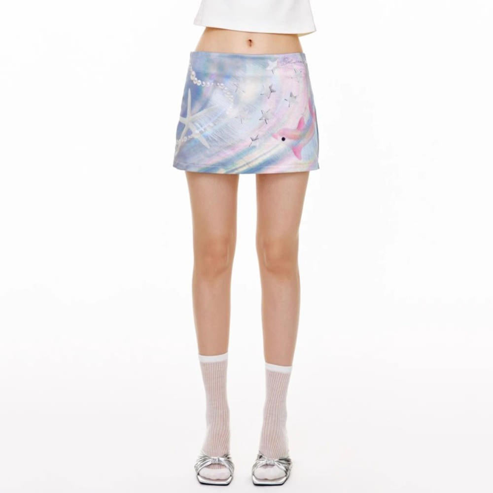 mermaidcore mini skirt