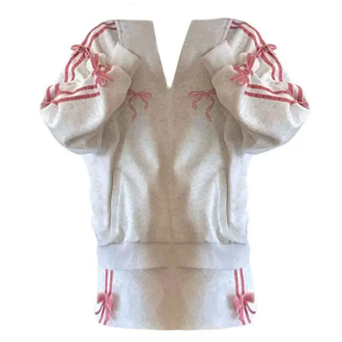 coquette bows side stripe track suit