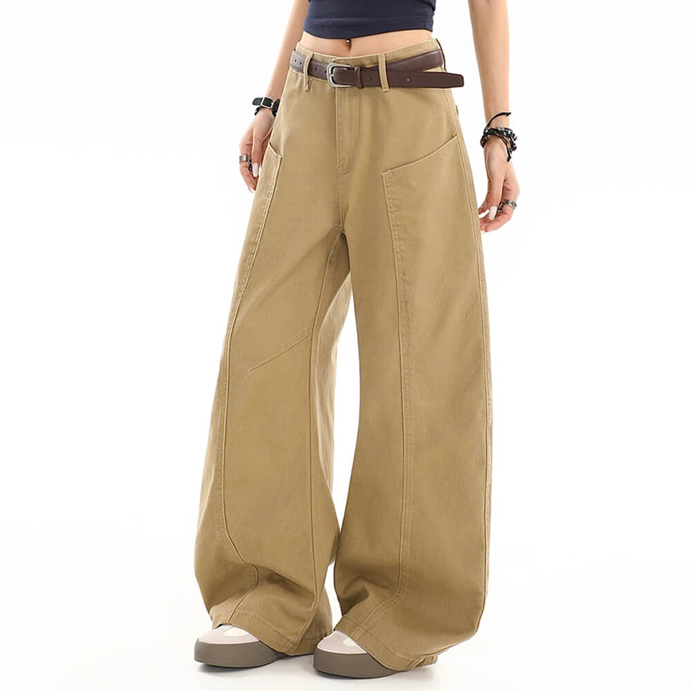 skater girl baggy denim pants