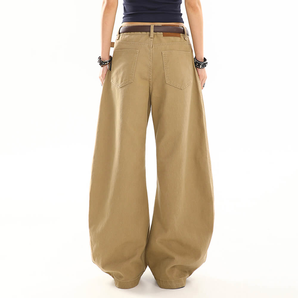 skater girl baggy denim pants