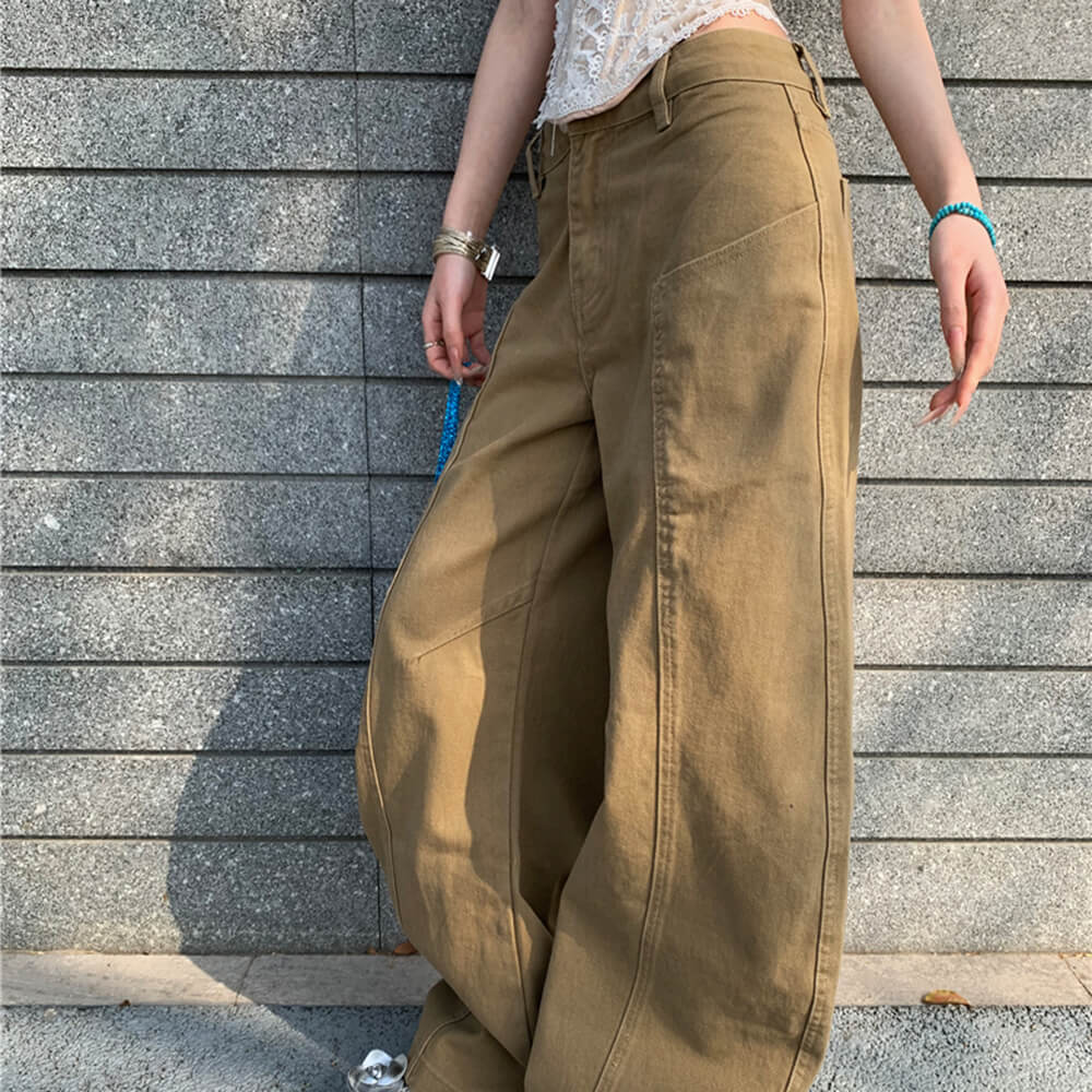 skater girl baggy denim pants