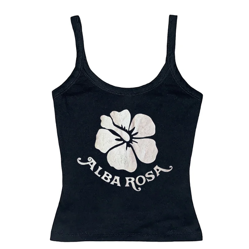 y2k alba rosa aesthetic tank top