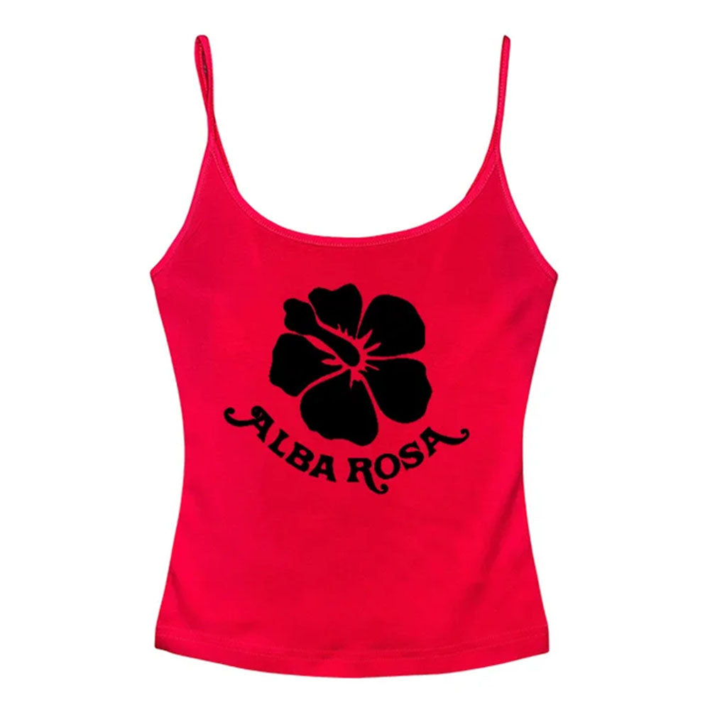 y2k alba rosa aesthetic tank top